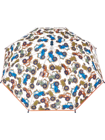 Playshoes Regenschirm Traktoren in transparent