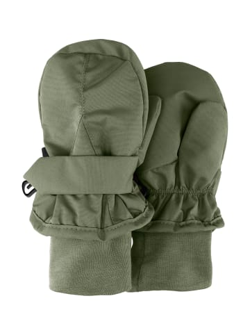 Sterntaler Fäustlinge Rips in dunkelgrün