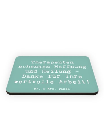 Mr. & Mrs. Panda magnet Spruch Therapeut Dankeschön mit Spruch in Meeresbrise