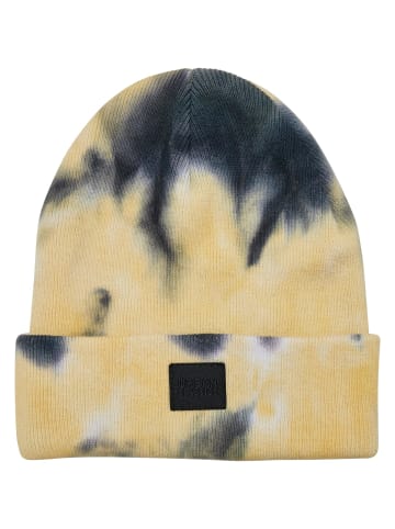 Urban Classics Urban Classics Unisex Tie Dye Beanie Kids in yellow/black