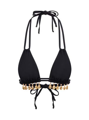 Moda Minx Bikini Top Selene Droplet Double Strap Triangle in Schwarz