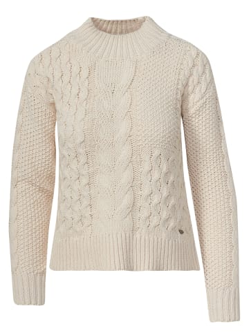 KOROSHI GESTRICKTER ROLLKRAGENPULLOVER in weiß