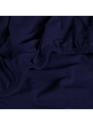 REDBEST Single-Jersey Spannbettlaken für Wohnwagen, Wohnmobil und Boot Pittsburgh in dunkelblau