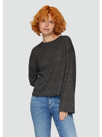 QS T-Shirt langarm in Grau