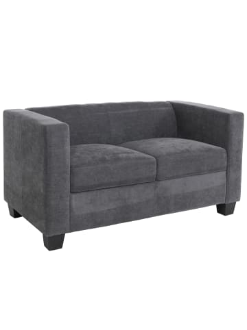 MCW 2er Sofa Lille Chenille (260g/m²), Dunkelgrau