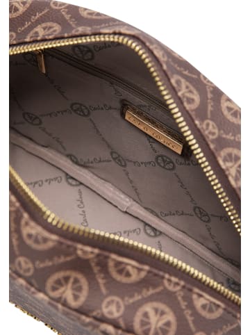 Carlo Colucci Kosmetiktasche Cozzio in Braun