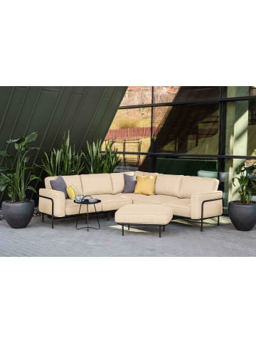 home24 home24 Outdoor-Hocker - Beige - Olefin & Aluminium - 85 x 45 x 64 cm in Beige