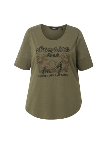 Ulla Popken Shirt in olivgrau