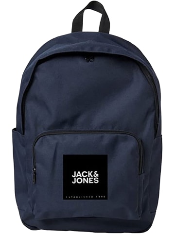 Jack & Jones Rucksack 2 Fächer Backpack Ranzen mit Laptop Fach JACBACK in Navy