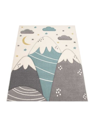 KADIMA DESIGN Kinderteppich Berge Kinderzimmer in Creme