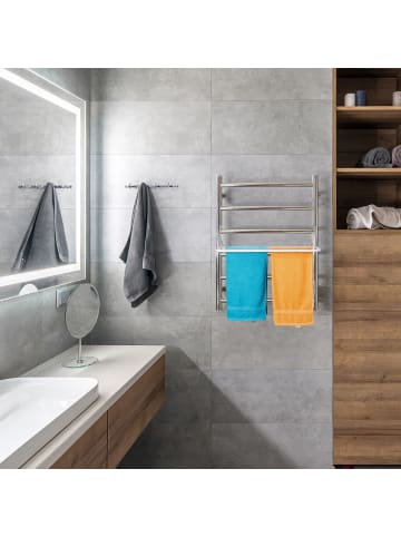 relaxdays 2 x Hängetrockner in Weiß/ Grau - (B)63 x (H)15 x (T)67 cm