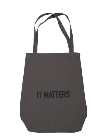 The Organic Company Stofftasche It Matters 50x35x15cm in Dunkelgrau