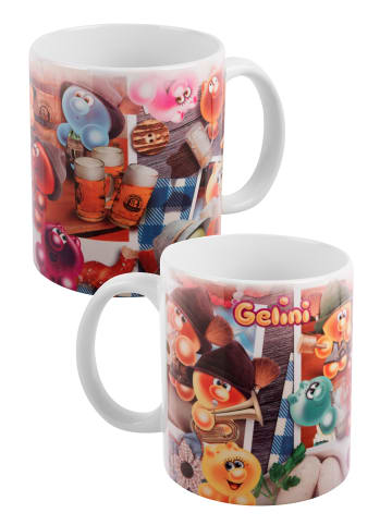 Gelini Gelini Tasse - Brotzeit - Kaffeetasse aus Keramik 320 ml in Mehrfarbig