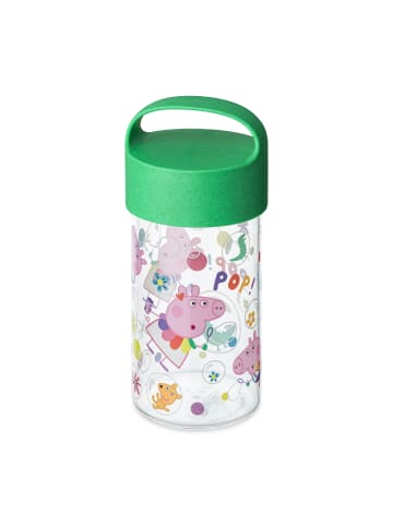 koziol BUDDY SNACK 0,5 PEPPA PIG POP - Snackpot / Trinkflasche 500ml in organic spring