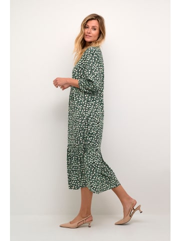 Cream Kleid CRTiah A-shape in Winter Green Daisy Flower