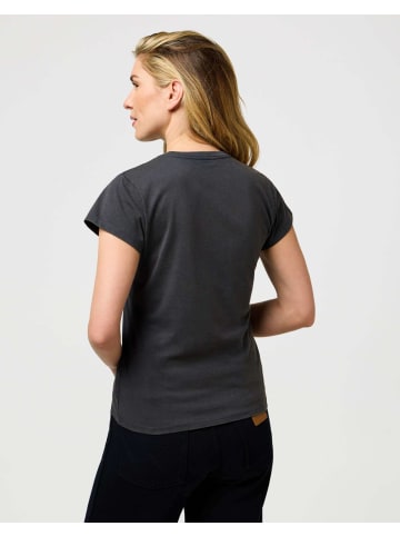 Wrangler T-Shirt Shrunken Band in Faded Black