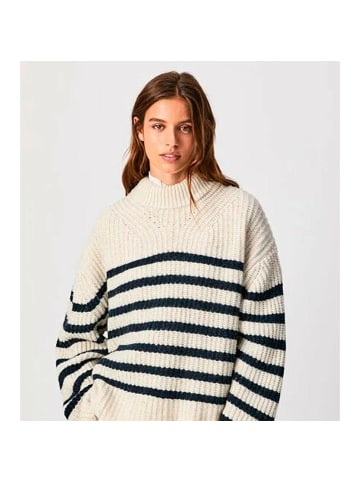 Pepe Jeans Pullover in Weiß / Blau