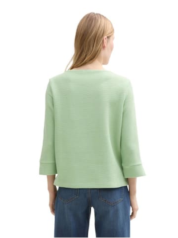 Tom Tailor Sweatshirt in green structure