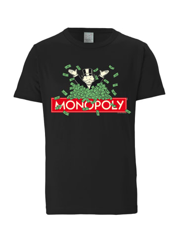 Logoshirt T-Shirt Monopoly in schwarz