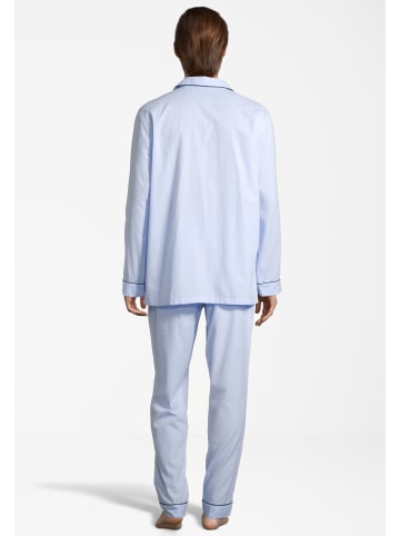 Seidensticker Pyjama Web in Zen Blue