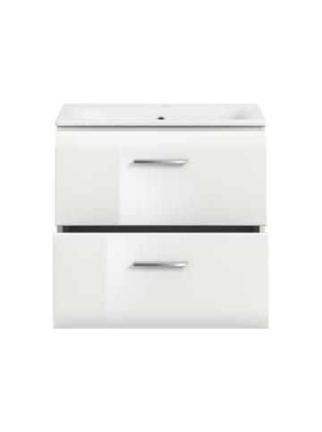 ebuy24 Waschbeckenunterschrank Ice Weiß 60 x 46 cm