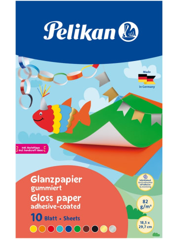 Pelikan Glanzpapier 232 M/10 30x18cm 10 Blatt farbig sortiert
