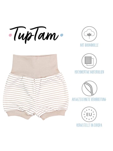 TupTam 3er- Set Sommershorts in beige/blau