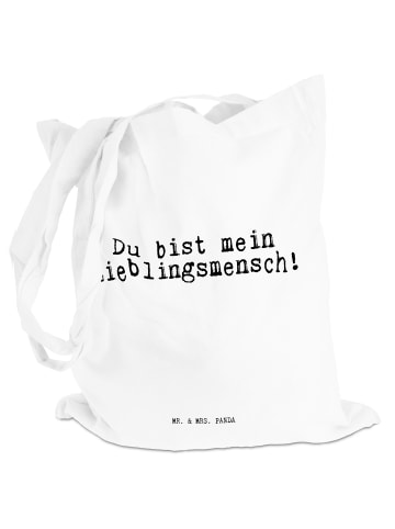Mr. & Mrs. Panda Shopper Du bist mein Lieblingsmensch! mit Spruch in Creme