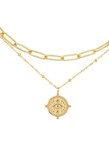 Steel_Art Layering Halskette Frauen Horea goldfarben in goldfarben