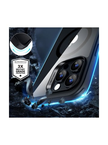 COFI 1453 ESR Classic Hybrid Halolock magnetisch Hülle Glas iPhone 16 Pro Max in Schwarz