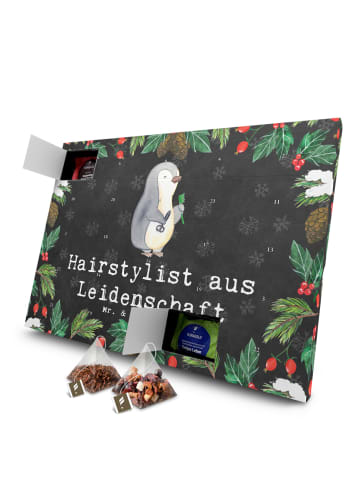 Mr. & Mrs. Panda Tee Adventskalender Hairstylist Leidenschaft mi... in Kreidetafel
