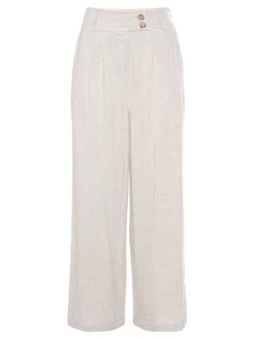 LASCANA Bundfaltenhose in sand