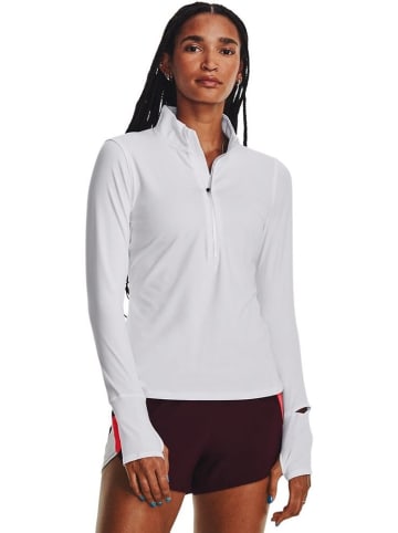 Under Armour Longsleeve "Launch Pro Half Zip" in Weiß