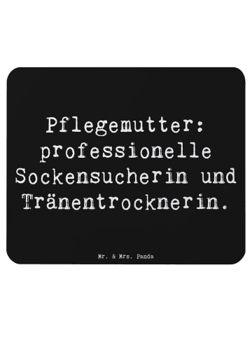 Mr. & Mrs. Panda Mauspad Pflegemutter Heldin mit Spruch in Schwarz