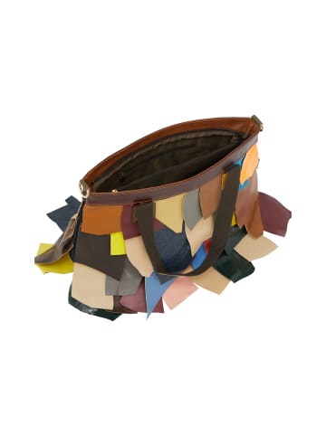 IZIA Women Tote Bag in Green Multicolor