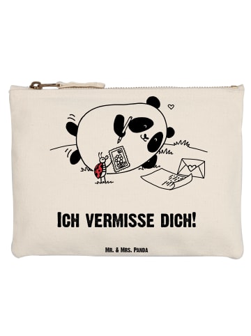 Mr. & Mrs. Panda kosmetiktäschchen Panda Vermissen mit Spruch in Weiß