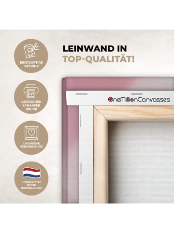 MuchoWow Leinwand Bilder Pink