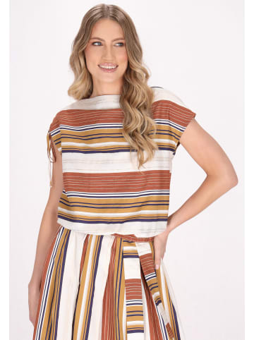 DreiMaster Damen Blouse in Braun Mehrfarbig