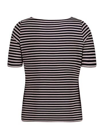 Betty Barclay Basic Shirt kurzarm in Taupe/Black