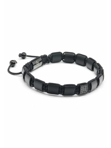GT COLLECTION Armband Flat-Bead in schwarz