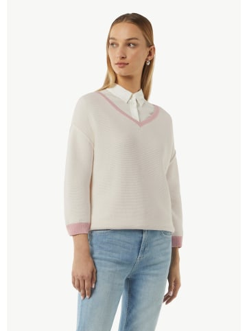 comma Strickpullover in 01X0_weiß