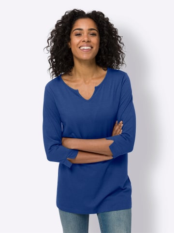 Sieh an! Longshirt in royalblau