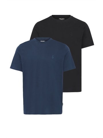 BLEND Rundhalsshirt BHEbal - 2 pack in Blau
