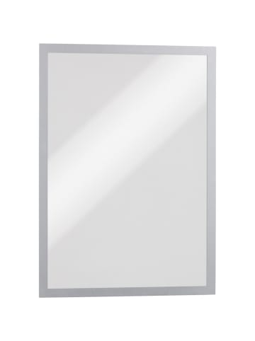 Durable Magnetrahmen Duraframe selbstklebend A4 metallic silber Packung mit ...