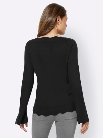 creation L Strickpullover in schwarz