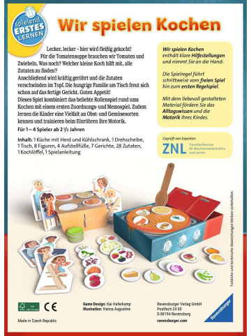 Ravensburger Lernspiel Wir spielen Kochen - Kinderspiel ab 2,5 Jahre Ab 2,5 Jahre in bunt
