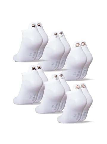 Occulto 6er Pack Motiv Sneaker Socken Luca in Kaffee