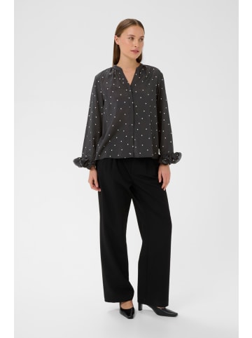 Karen By Simonsen Langarm-Bluse KBCaroline Feminine in Caroline print Meteorite