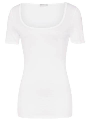 Hanro Unterhemd / Shirt Kurzarm Ultralight in Weiß