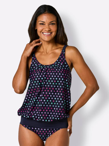 WITT WEIDEN Oversized-Tankini-Top in marine-magenta-bedruckt